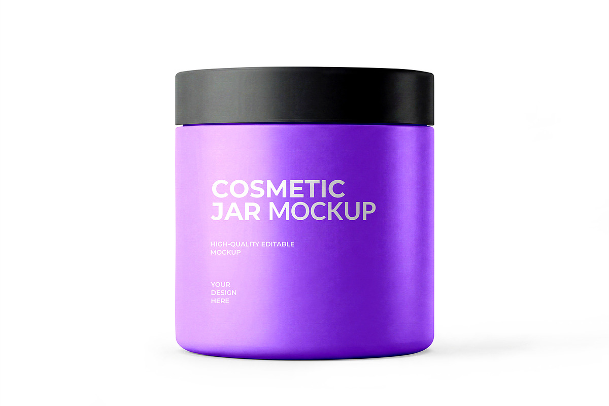 Cosmetic Jar Mockup Template, a Packaging Mockup by graphypix (Photo 1 of 4)