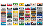 42 styles of cassettes, an Object Graphic by mesblanc (Thumbnail 1 of 2)