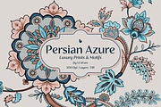 Persian Azure Traditional Patterns, a Pattern Graphic by LEAFure (Thumbnail 1 of 12)