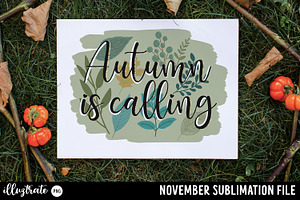 November Sublimation Quote Bundle