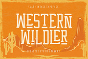 Western Wildler Slab Vintage, a Slab Serif Font by Creatype Studio (Thumbnail 1 of 9)
