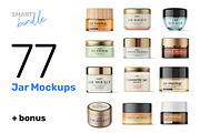 Cosmetic jar mockups bundle, a Packaging Mockup by Smarty Mockups (Thumbnail 1 of 28)