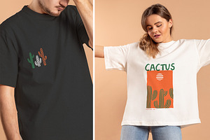 Cactus Patterns, Graphics & More