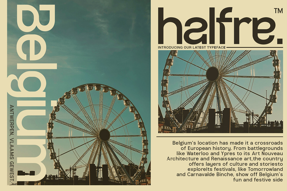 Halfre, a Sans Serif Font by senzana (Photo 2 of 8)