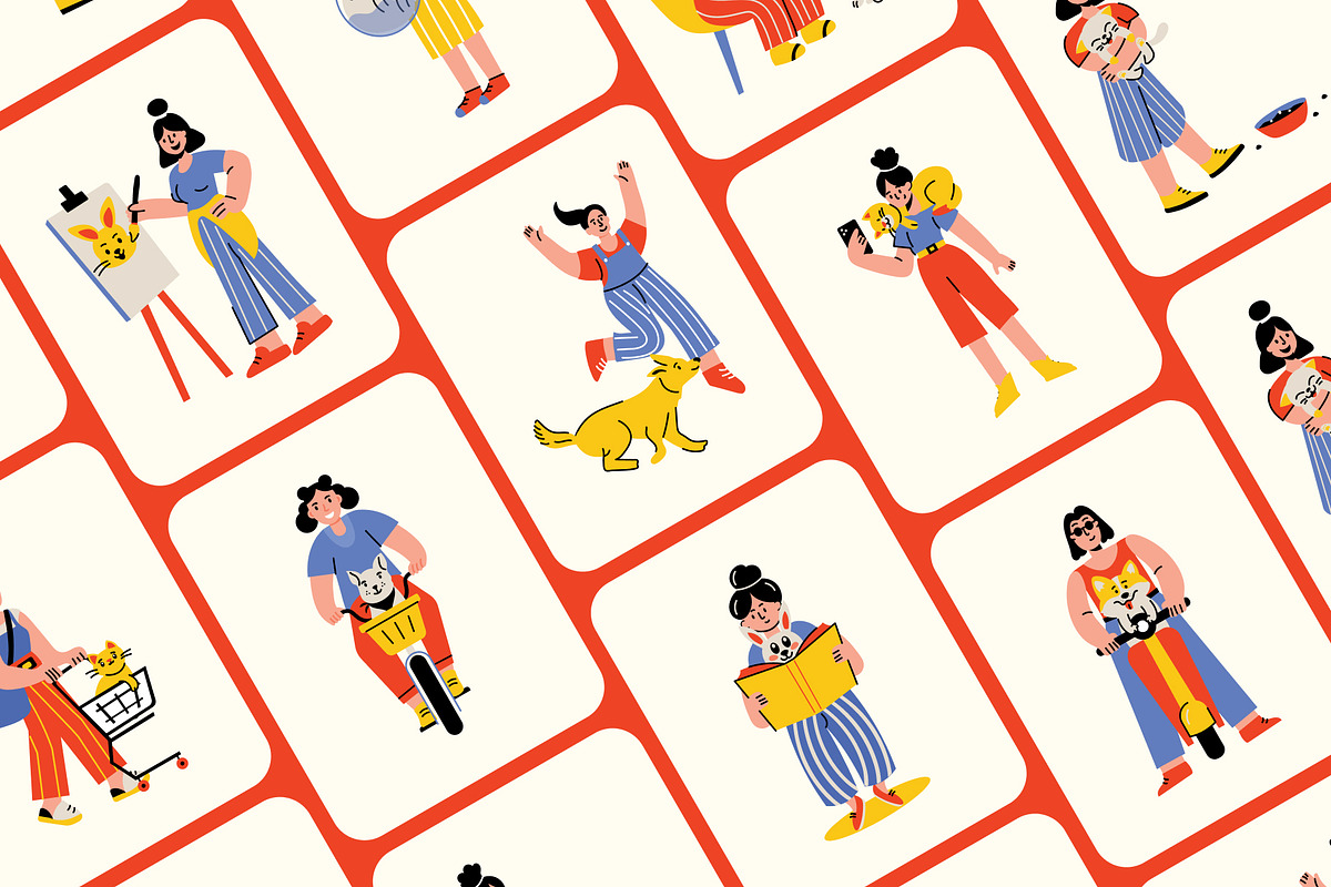 Pet Illustrations Art Set, an Animal Illustration by Vectors Market (Photo 6 of 9)