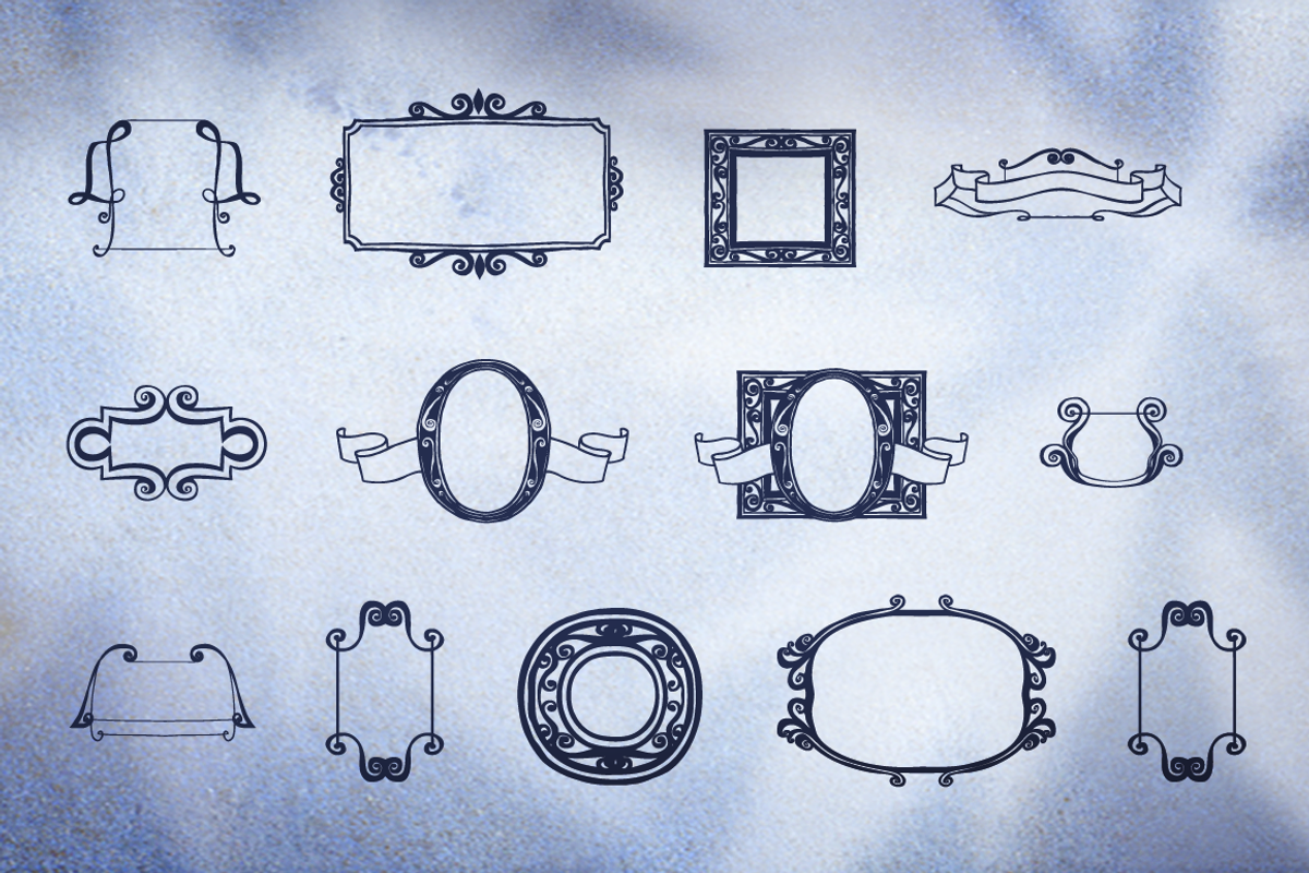 Blue Goblet Frames and Vignettes 2 preview 3