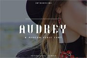 Audrey Font, a Serif Font by PutraCetol Studio (Thumbnail 1 of 10)