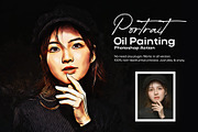 Portrait Oil painting Effect, an Action Add-On by DesignCave (Thumbnail 1 of 5)