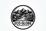 60 Eco Globe Landscape Silhouette, a Technology Illustration by Amazin_art (Thumbnail 5 of 29)