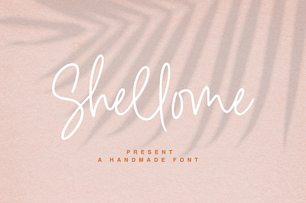 Shellome a handmade font