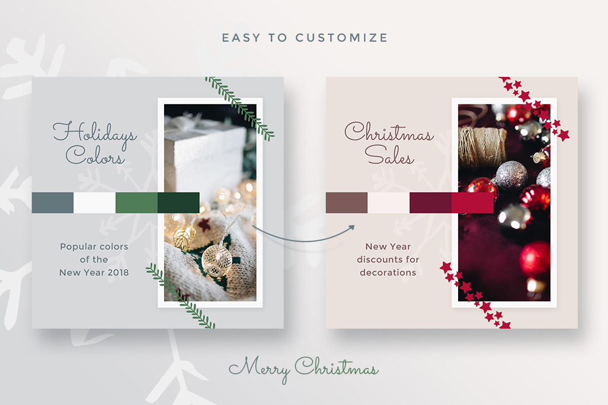 Merry Christmas Collection, a Social Media Template by Creatoly (Photo 5 of 6)