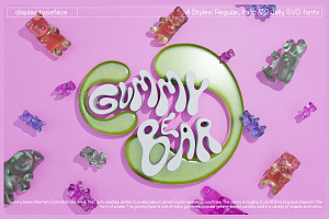 Gummy Bear - Font&SVG Typeface, a Font by saintricchi