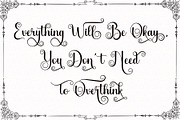 Aliyah - Swirly Calligraphy Font, a Script Font by Airotype (Thumbnail 8 of 12)