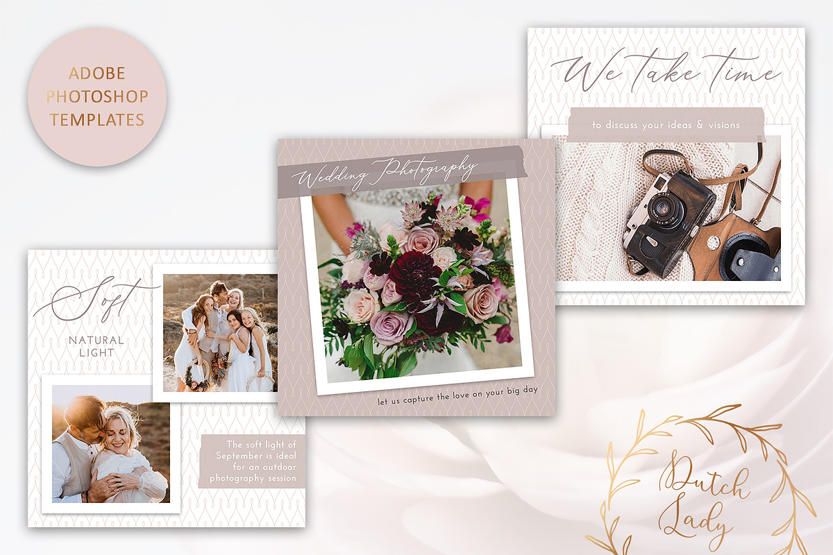 PSD Instagram Post Template Set #5, a Social Media Template by The ...