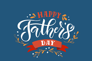Happy Father's Day Card, a Poster Template by Svetlana Kurako
