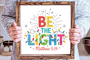 Christmas Light Be the Light Matthew, an Illustration by SinaCreation (Thumbnail 2 of 7)