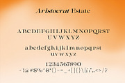 AristocratEstate - Luxury Serif Type, a Serif Font by HipFonts (Thumbnail 5 of 9)