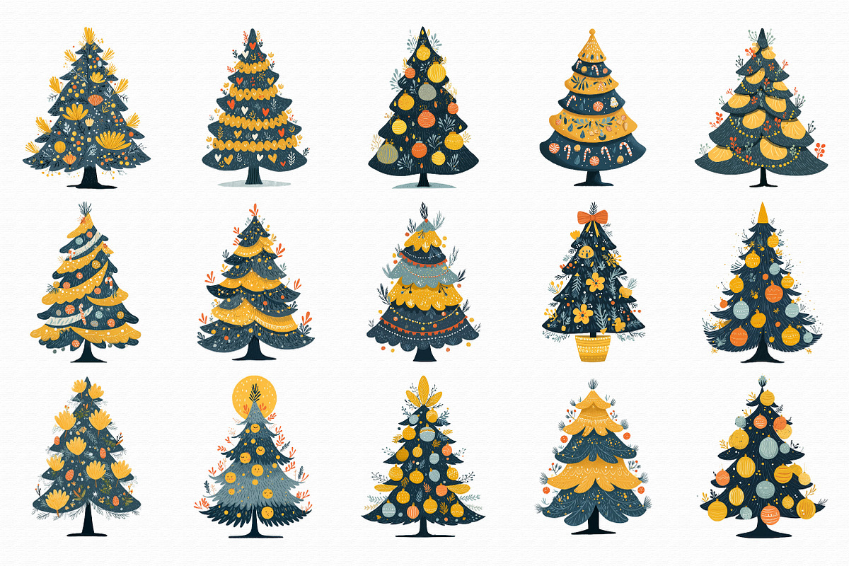 Christmas Tree Clipart, an Illustration by Libby Wishes (Photo 7 of 7)