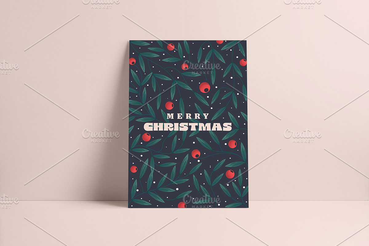 Christmas and Happy New Year cards, a Background Graphic by Creative Graphics (Photo 7 of 8)