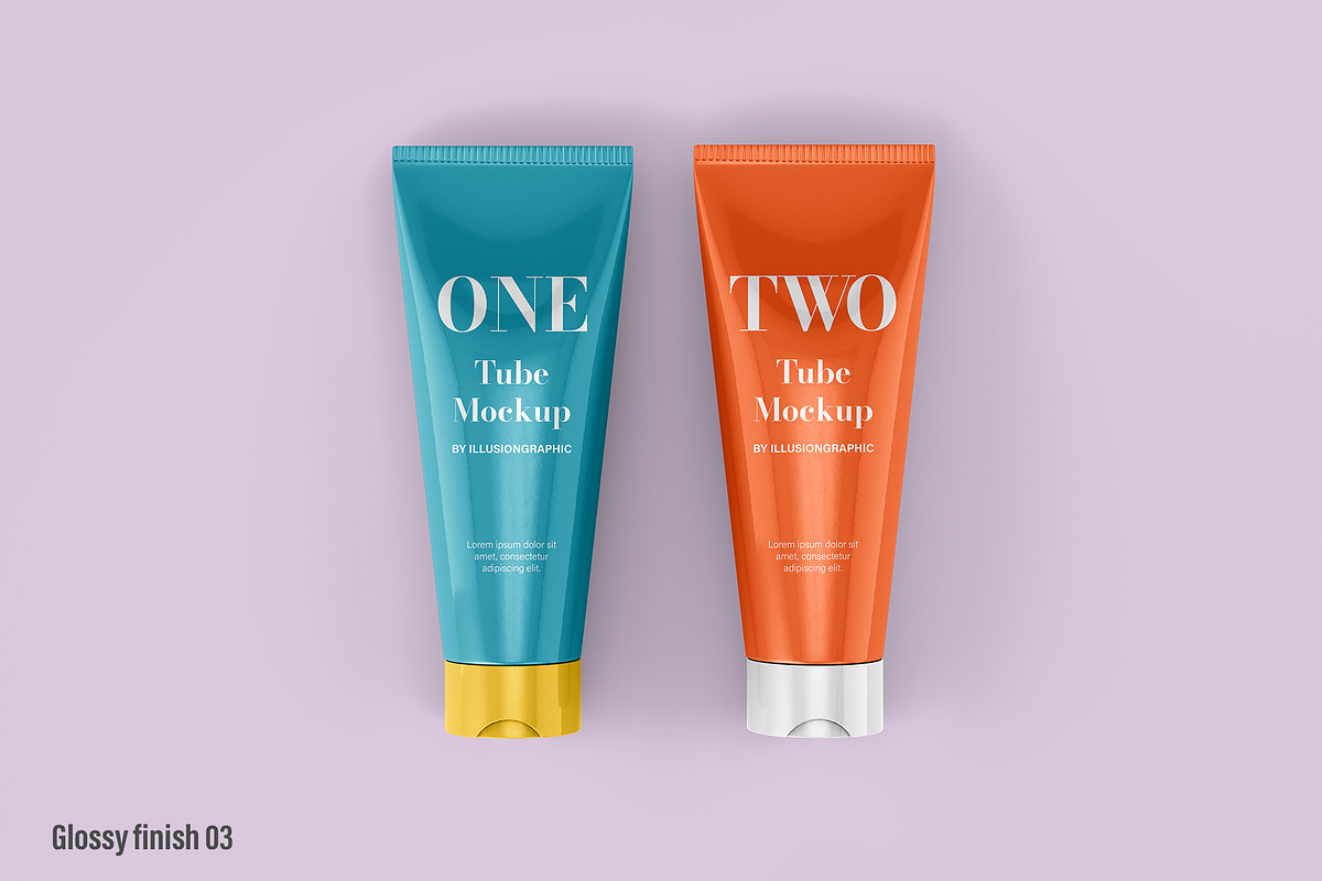Skincare Tube Mockup 4 view 8 mockup, a Packaging Mockup by Illusiongraphic (Photo 4 of 20)