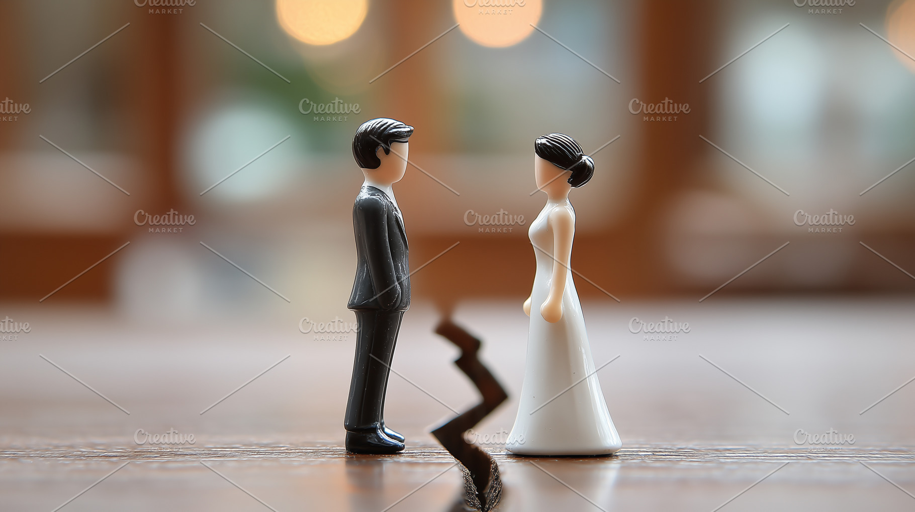 Bride and groom figurines standing, a Person Photo by MistyDay