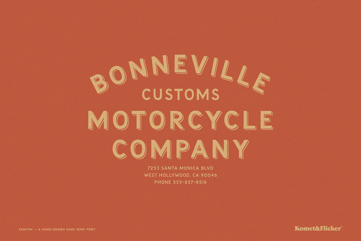 Kenton - A Hand-drawn Font, a Sans Serif Font by Komet & Flicker (Photo 8 of 12)