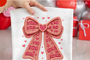 Crochet Xoxo Valentine Coquette Bow, an Illustration by OK Design (Thumbnail 4 of 4)