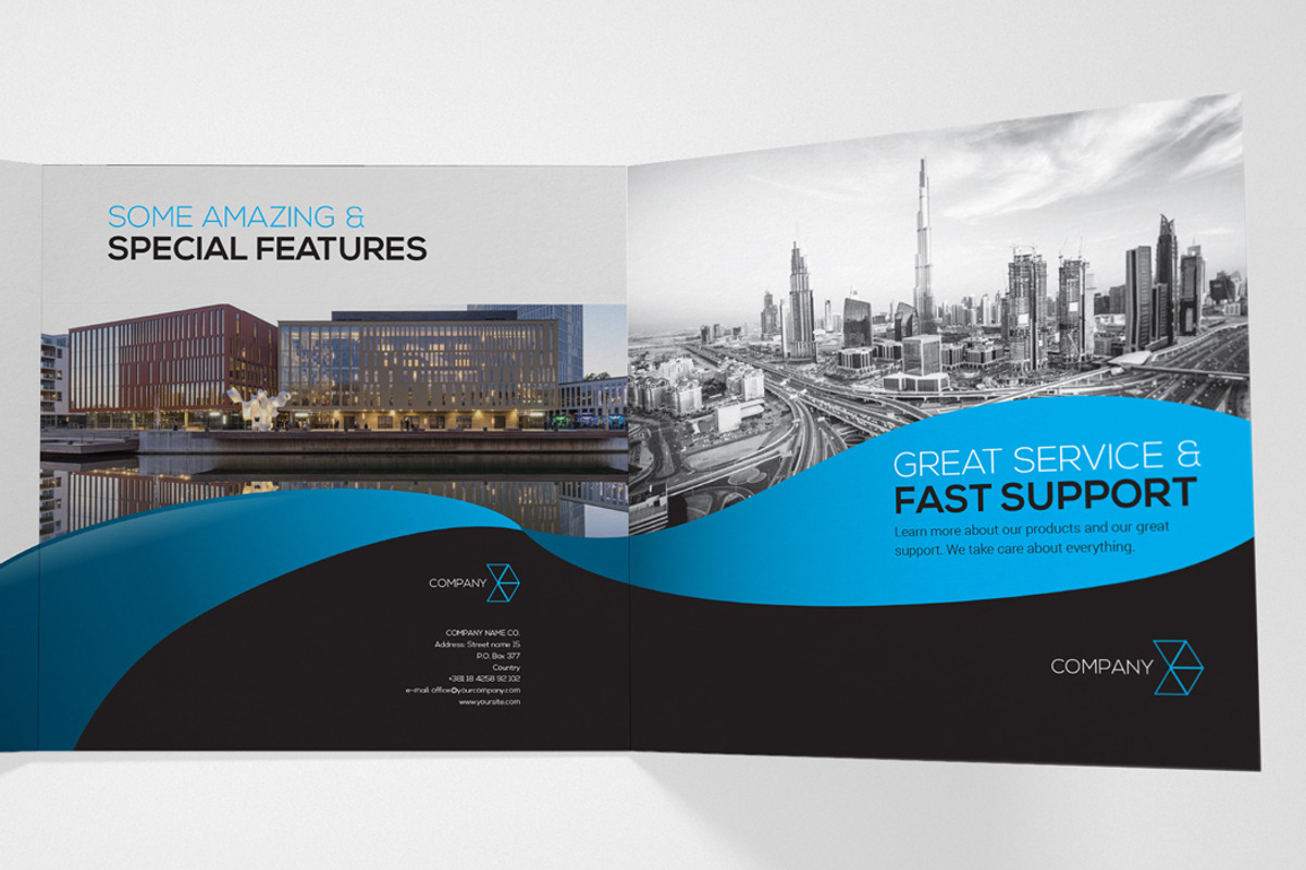 Indesign Square Brochure Wave, a Brochure Template by RudanStudio (Photo 4 of 9)