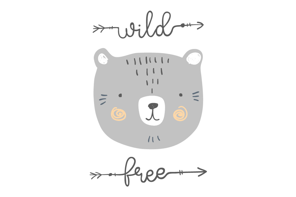 Kid's prints.Stylized cute animals, a Background Graphic by Tierre3012 (Photo 10 of 21)