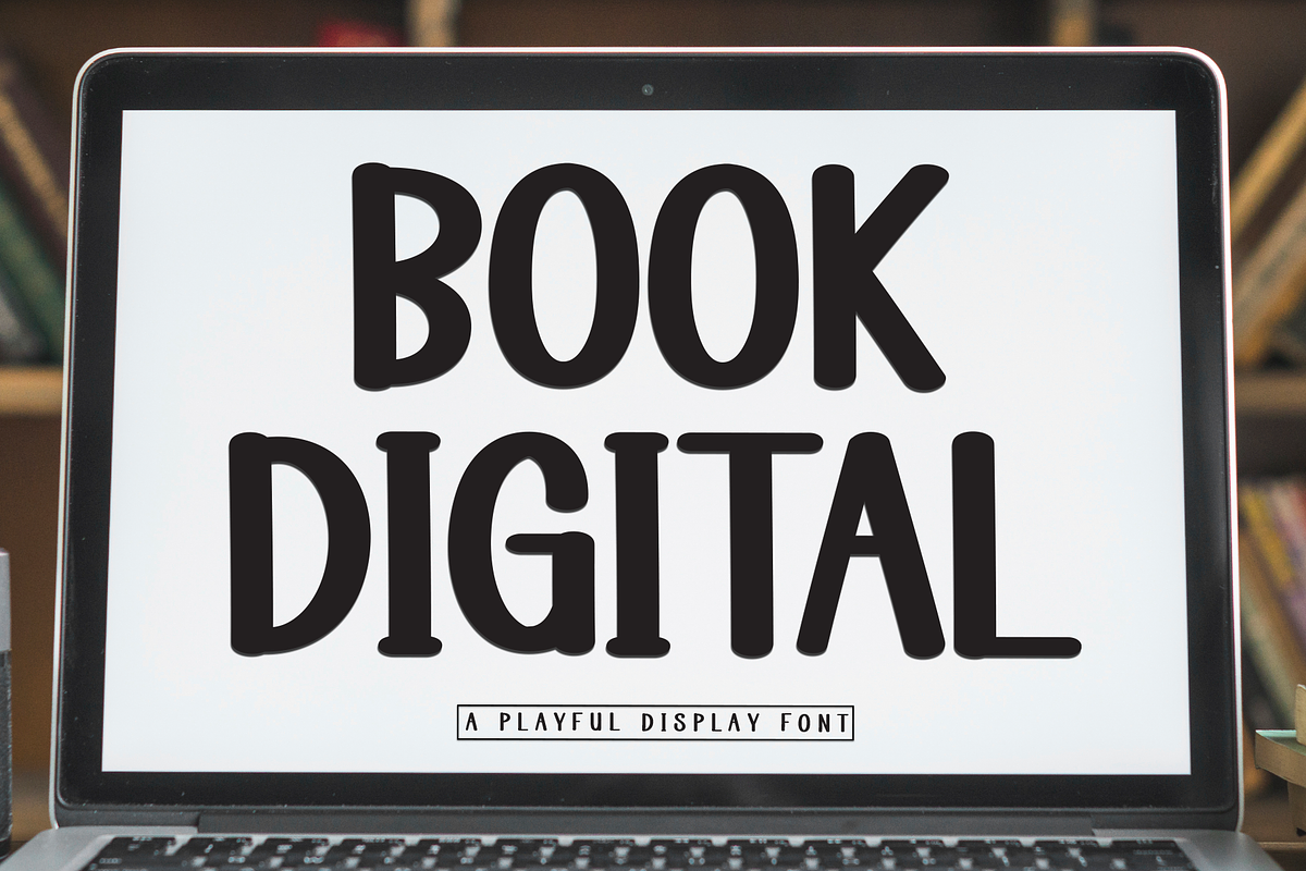 Book Digital | Script Font, a Script Font by Scratchones (Photo 1 of 8)