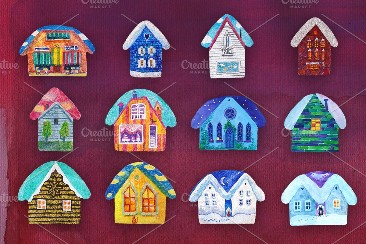 Tiny street illustrations set, an Illustration by Dmitry_Nekrasov (Photo 4 of 9)
