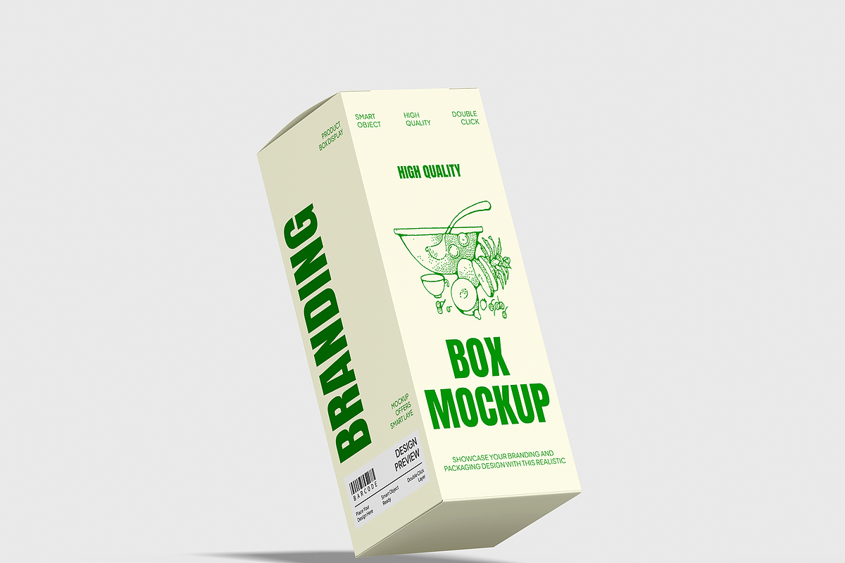 Rectangular Package Box Mockup, a Packaging Mockup by Bartama Graphic (Photo 3 of 4)