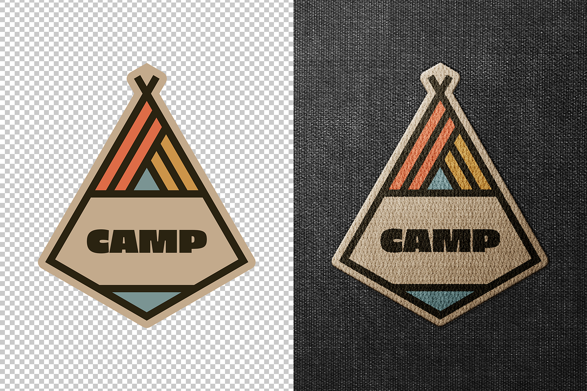 Embroidered Patch Mockup, an Apparel Mockup by Design Squad (Photo 2 of 4)