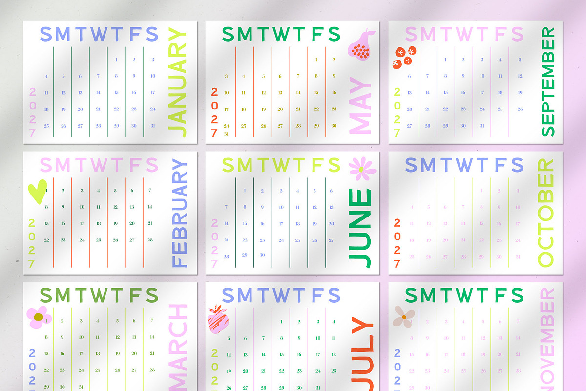2027 Planner of My Life Calendar Set, an Object Graphic by Mio Buono (Photo 5 of 14)
