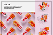 Beverage Can Mockup Set, a Packaging Mockup by Mego-studio (Thumbnail 3 of 7)