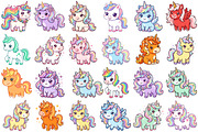 Cute Unicorn Clipart, an Animal Illustration by Forhadx5 (Thumbnail 3 of 9)