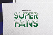 SUPER FANS, a Symbol Font by da_only_aan (Thumbnail 1 of 6)