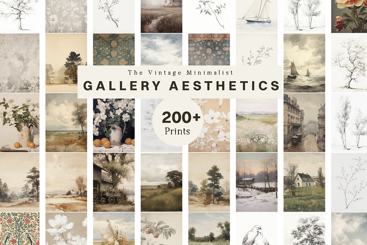 Art Prints Gallery Mega Collection, a Background Graphic by Laras Wonderland (Photo 2 of 18)