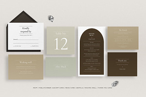 Wedding Invitation Set - Minimalist