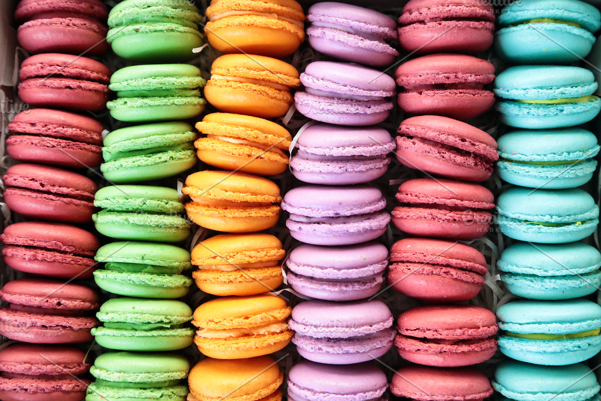 French dessert macarons stock photo containing macarons and macaron, a Food & Drink Photo by Love Giftery (Photo 2 of 3)