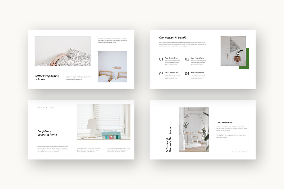 Oyta : Interior Design Keynote preview 8