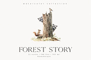 Forest Story, an Animal Illustration by PeDe Designs (Thumbnail 2 of 10)