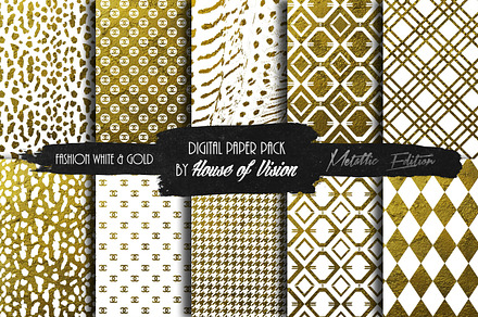 Fashion Wht and Gold Pack