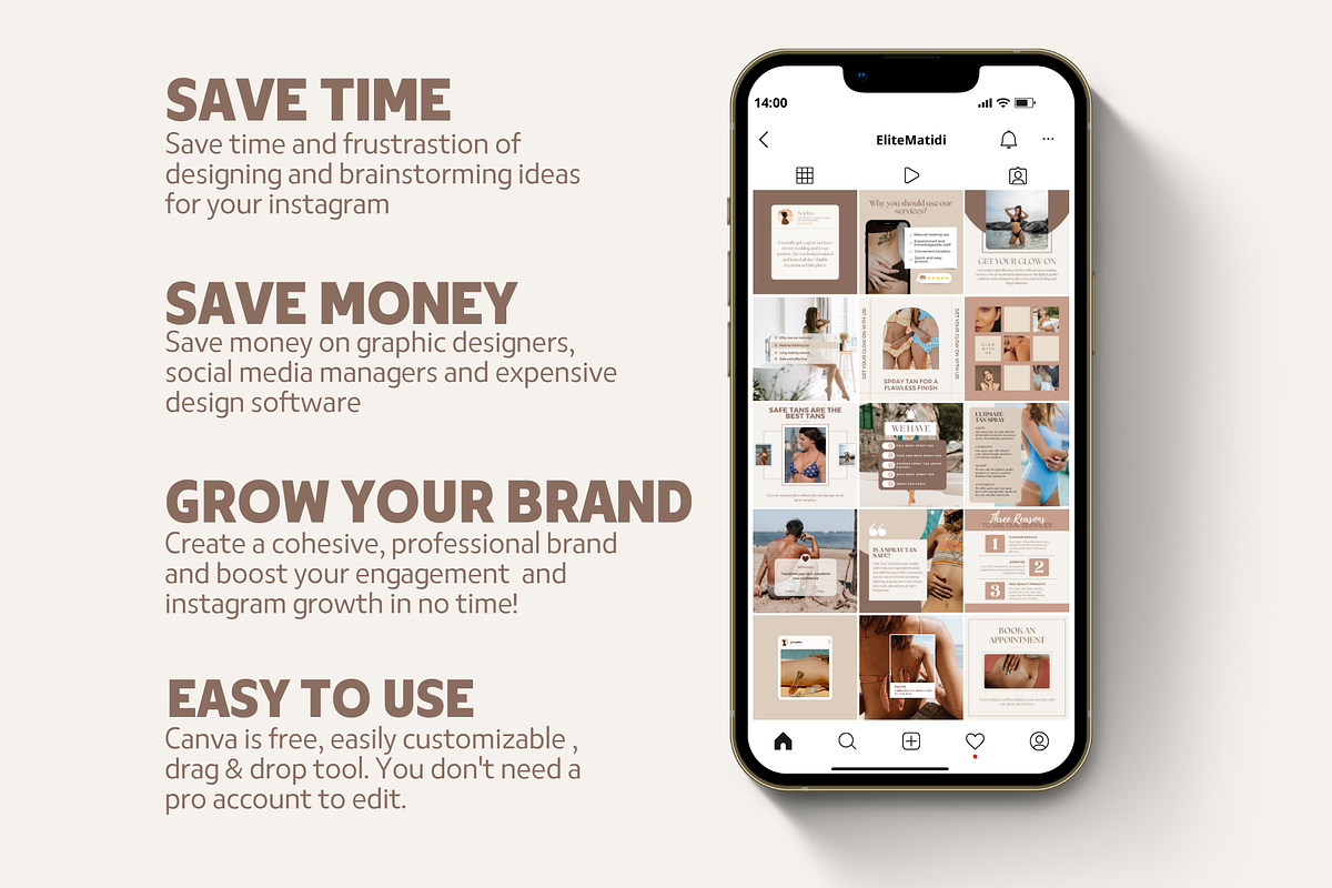 Spray Tan Marketing, a Social Media Template by EliteMatidi (Photo 3 of 7)