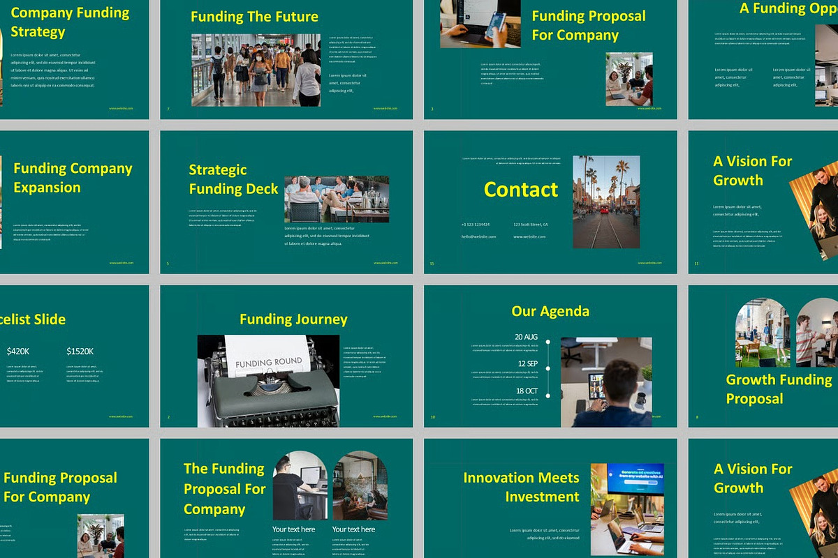 Green Funding Deck Keynote Templates, a Presentation Template by Fit-tee (Photo 2 of 2)