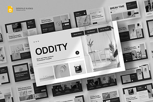 Black & White Google Slides Template, a Presentation Template by fluffstudio