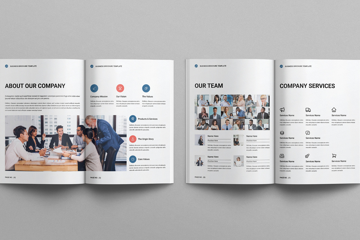 Business Brochure Template, a Brochure Template by E-Type (Photo 3 of 7)