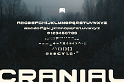 Cranial Bold Futuristic Display Font, a Sans Serif Font by Claymoon Lab (Thumbnail 2 of 9)
