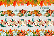 Autumn Botanical Watercolor ClipArt, a Seasonal Illustration by SunnJaneArt (Thumbnail 12 of 15)