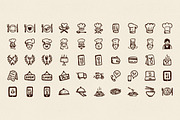 50 Hand-Drawn Restaurant Icons, an Icon by Hand-Drawn Goods (Thumbnail 2 of 2)